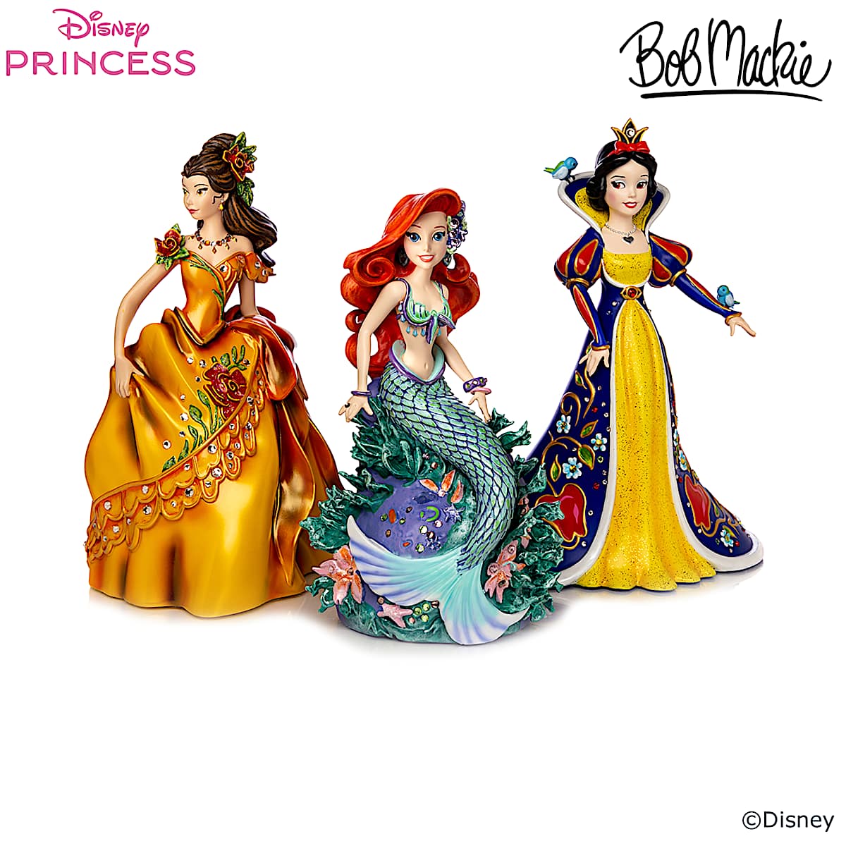 Disney Princess Figurines Featuring Bob Mackie Designs Of Disneys Belle